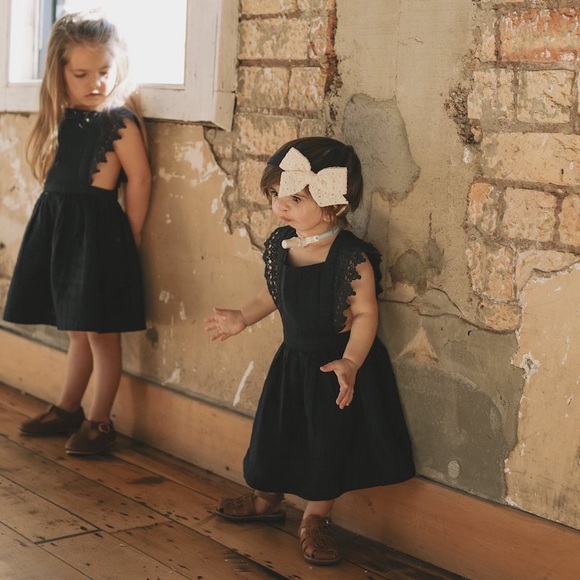 Brand New Navy Gauze Dress Size 2T - Picture 7 of 8